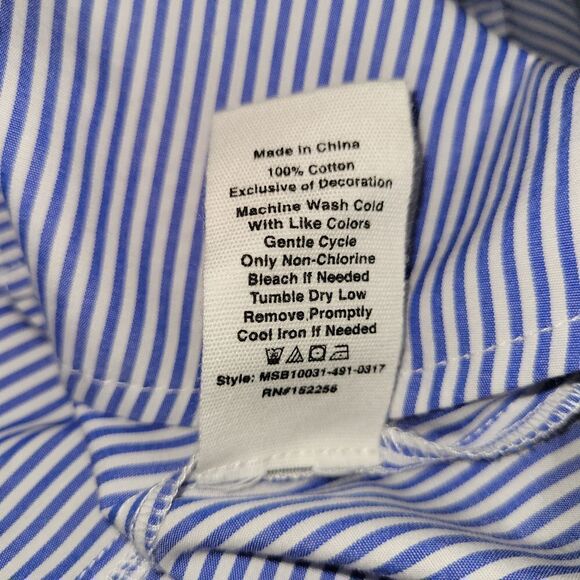 Avec Les Filles Ruffled Button Up Long Sleeve Shirt NWT - Picture 11 of 12